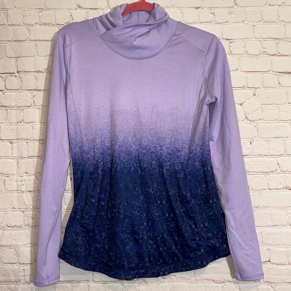 CALIA Oasis Ombre Mock Neck Long Sleeve Top, Size M - Picture 2 of 9